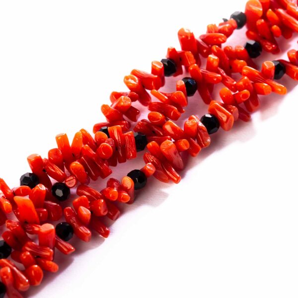 coral and onyx bracelet